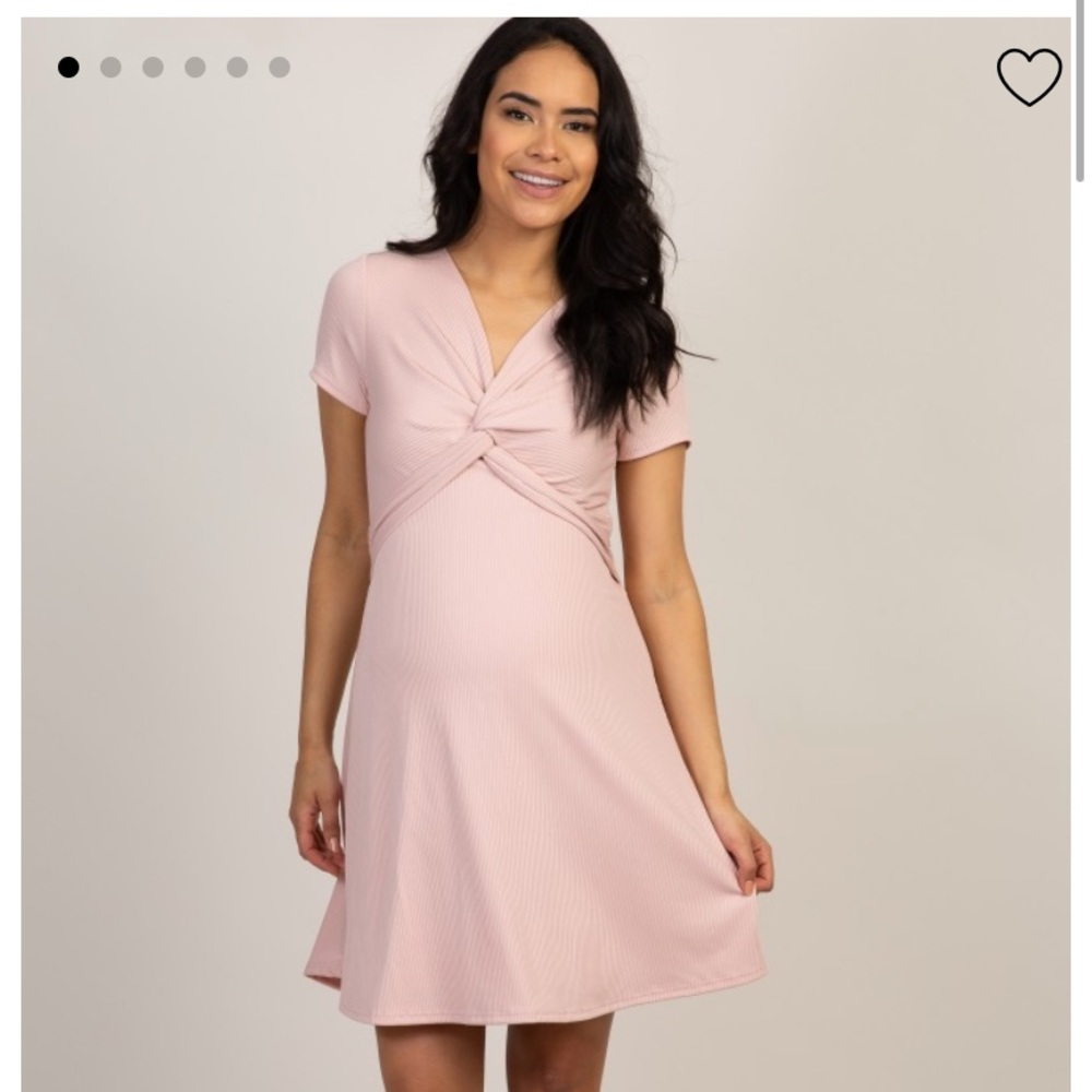 PinkBlush Maternity Knot Front Dress